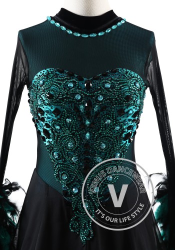 Midnight Reverie Lagoon Ballroom Smooth Dance Competition Dress