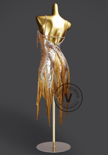 Amber Éclat Samba Latin Rhythm Chacha Salsa Rumba Competition Dance Dress