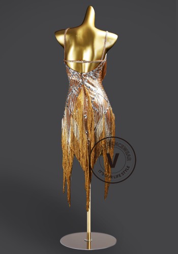 Amber Éclat Samba Latin Rhythm Chacha Salsa Rumba Competition Dance Dress