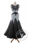 Luxury Black Standard Ballroom Tango Waltz Smooth Competition Dance Dress