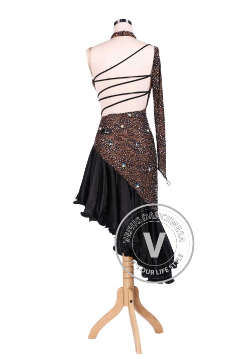 Chocolate Latin Rhythm Champion Competition Dress