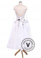 Pure White Sexy Ballroom Tango Waltz Competition Dress