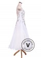 Pure White Sexy Ballroom Tango Waltz Competition Dress