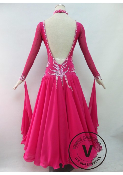 Rose Competition Ballroom Dance Dress