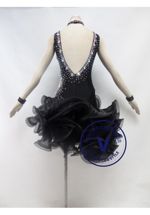 Black Competition Latin Dancing Dress