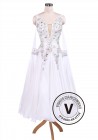 Pure White Sexy Ballroom Tango Waltz Competition Dress