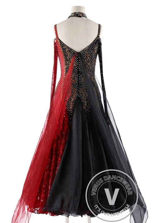 Le Vampire Competition Waltz Swing Tango Dance Dress