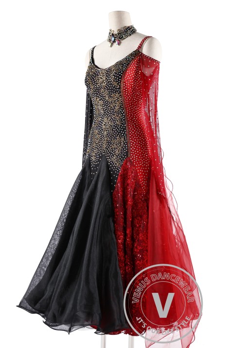 Le Vampire Competition Waltz Swing Tango Dance Dress