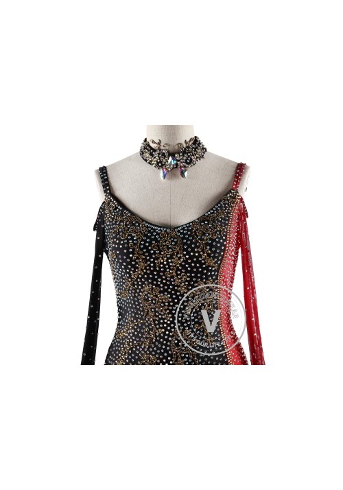 Le Vampire Competition Waltz Swing Tango Dance Dress