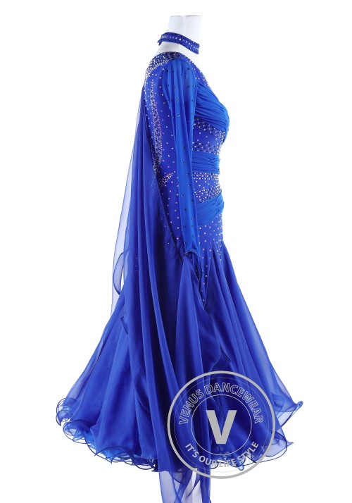 Starry Sky Standard Waltz Quickstep Foxtrot Dancing Dress