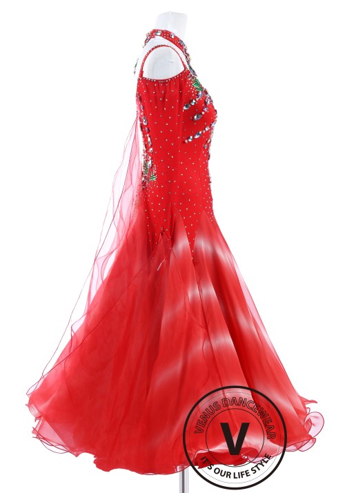 Lava Flame Standard International Foxtrot Waltz Quickstep Dress