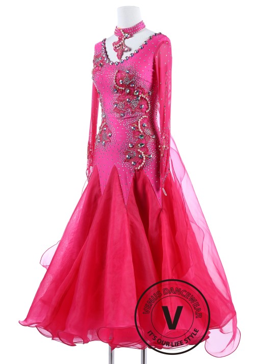 Pearl Rose Standard Smooth Foxtrot Waltz Quickstep Dress