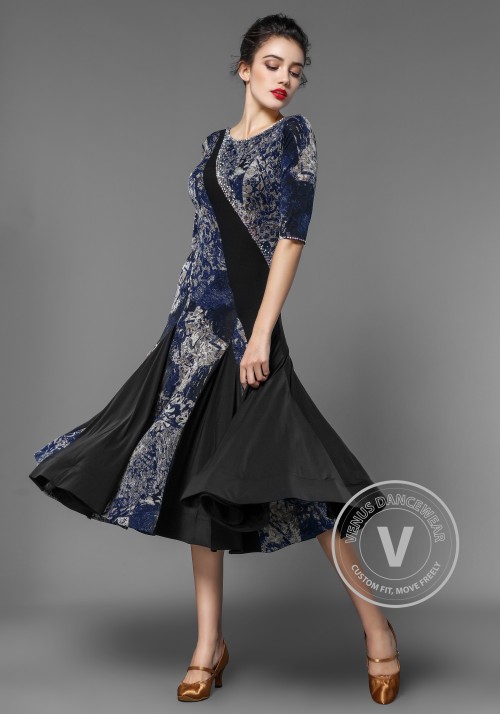 Ballroom Floral Crepe Pracie Dress