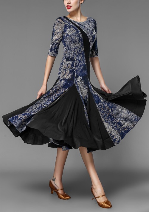 Ballroom Floral Crepe Pracie Dress