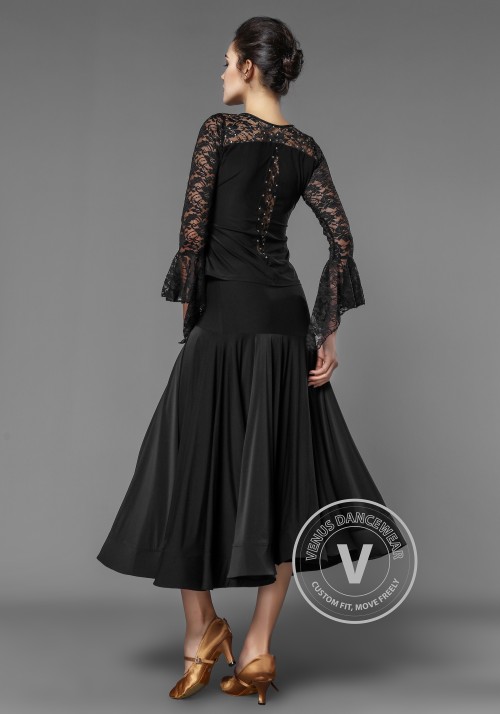 Luxury Crepe Classical Ballroom Skirt