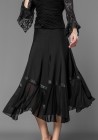 Luxury Crepe and Stretch Net Ballroom Skirt