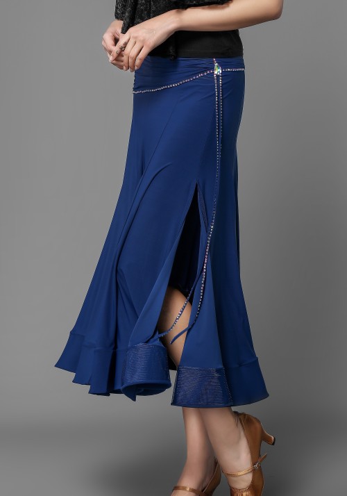 Luxury Crepe Stoned Ballroom Smooth Skirt