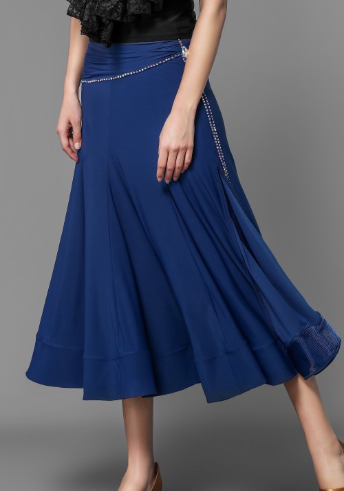 Luxury Crepe Stoned Ballroom Smooth Skirt