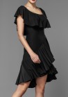 Latin Rhythm Crepe Ruffle Practice Dance Dress