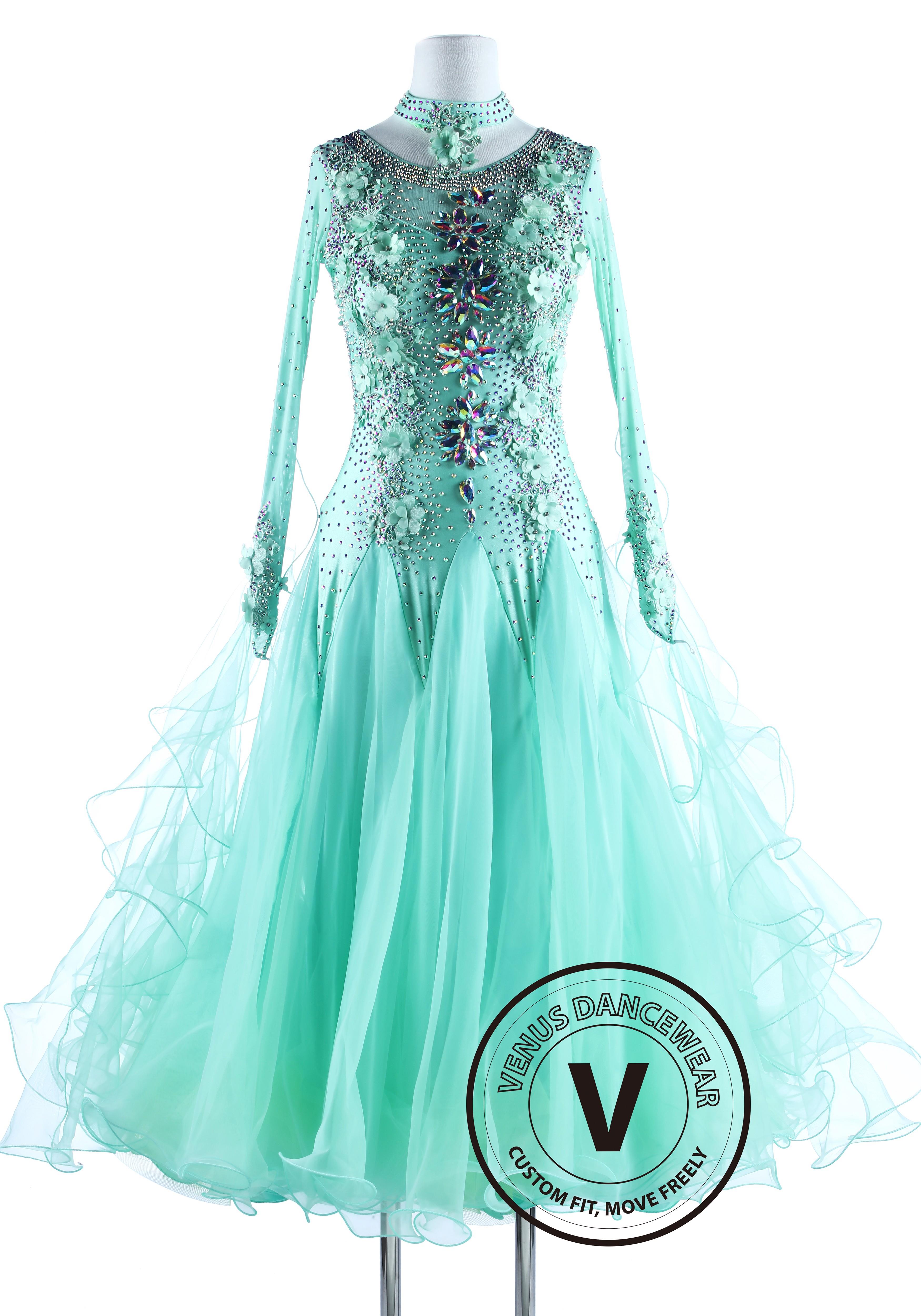 Latin Ballroom Competition Dance Dress Caribbean Dance Costume