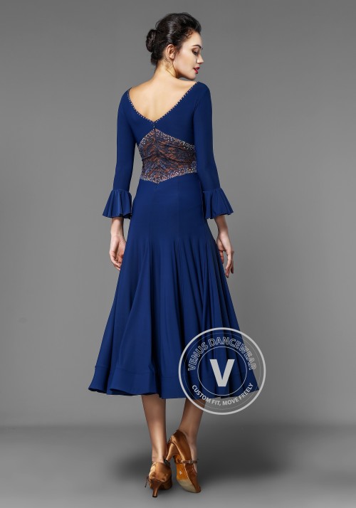 Sexy Lace Crepe Ballroom Smooth Practice Dress