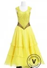 The Beauty Yellow Ballroom Competition Dance Dress