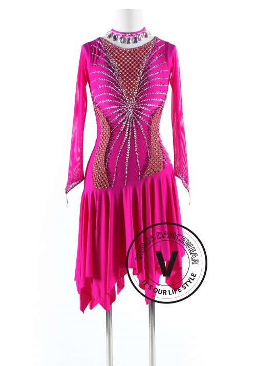 Spider Queen Latin Rhythm Competition Dance Dress