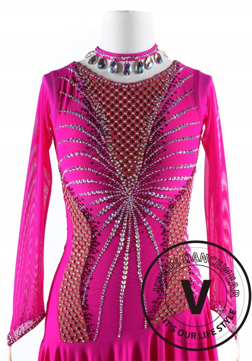 Spider Queen Latin Rhythm Competition Dance Dress