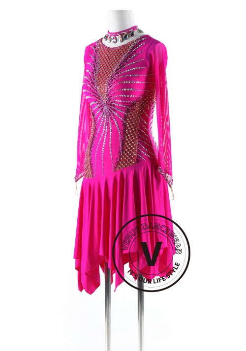 Spider Queen Latin Rhythm Competition Dance Dress