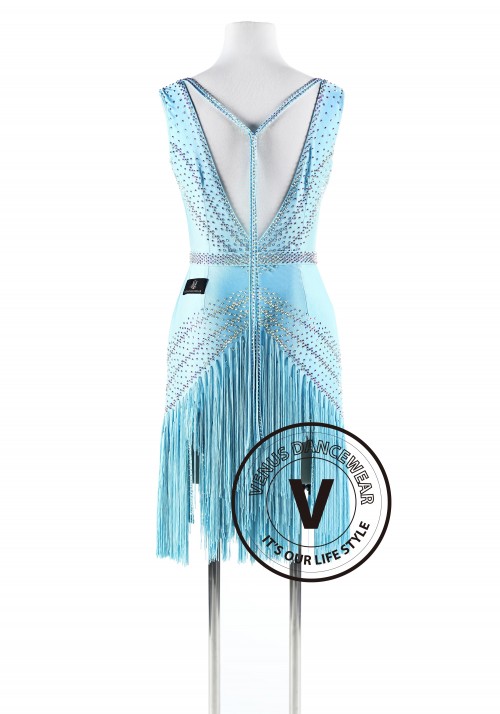 Ice Queen Latin Rhythm Competition Dance Dress