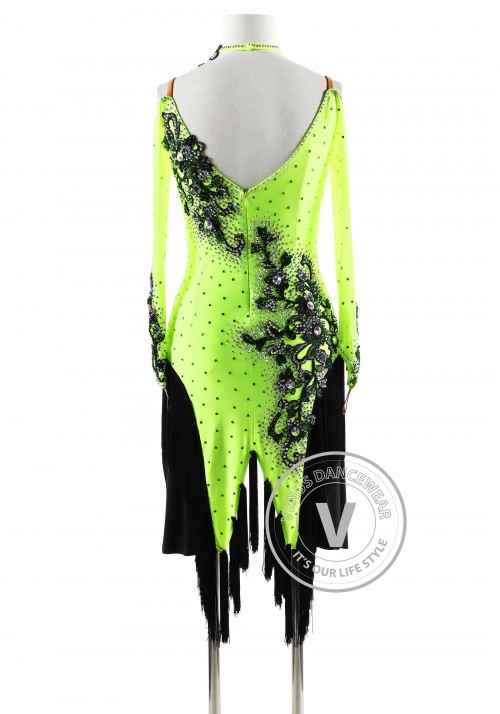 Forest Queen Latin Rhythm Competition Dance Dress