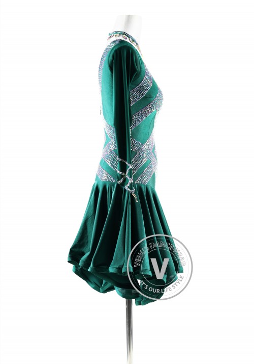 Forest Queen Latin Rhythm Competition Dance Dress