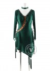 Dark Green dress with tassels Latin Rhythm Competition Dance Dress