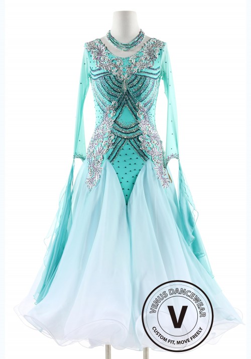 Buy Ballroom Dance Dress With Sequins Standard Dress Smooth Dress With  Sequins B0051 Online in India - Etsy