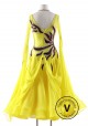 Yellow Ballroom Smooth Competition Dance Dress