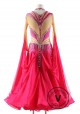 Rose Pink Heart Ballroom Smooth Competition Dance Dress