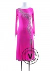 Pink Rose Argentine Tango Latin Rhythm Dancing Dress