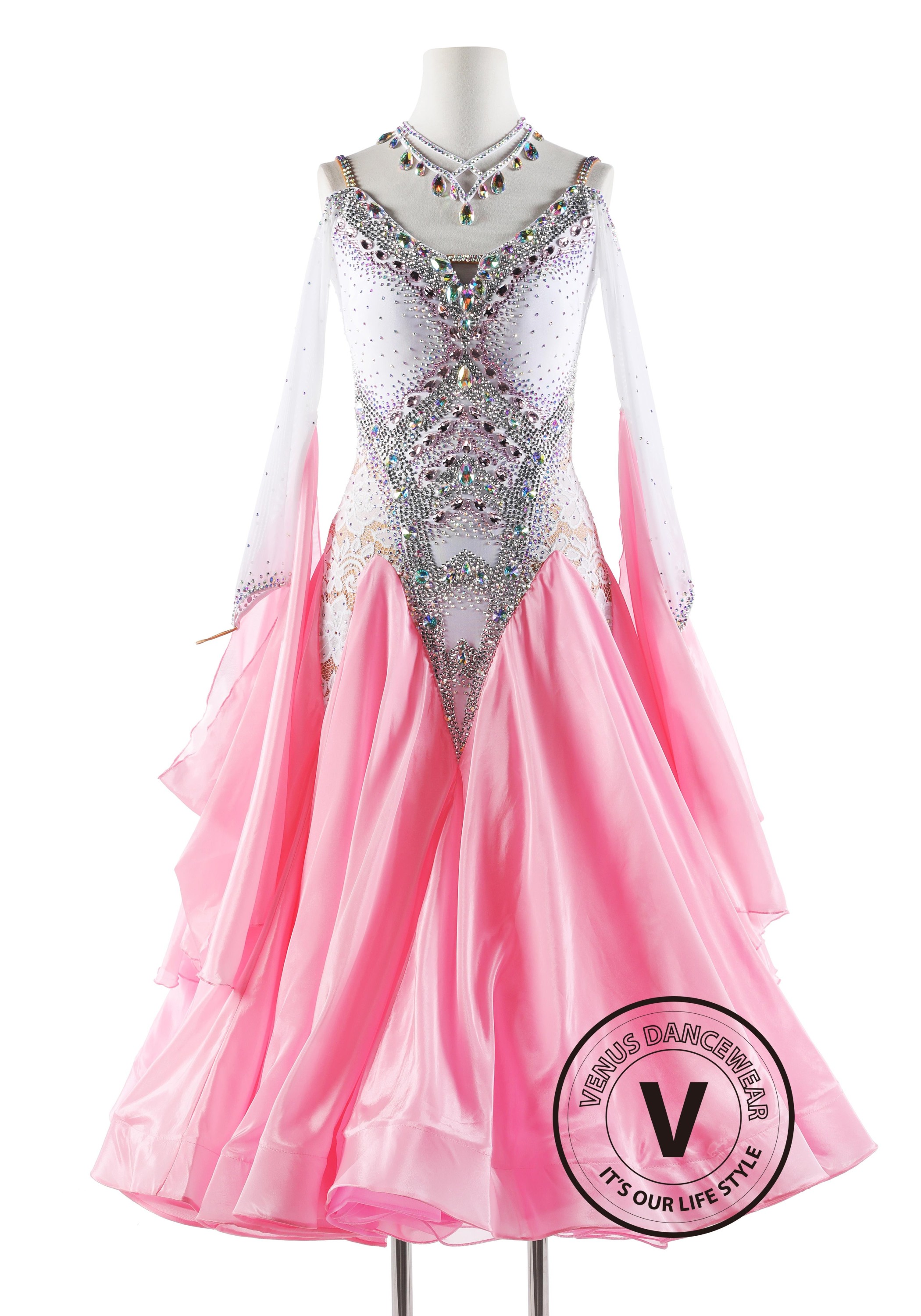 Pink ballroom dress hotsell