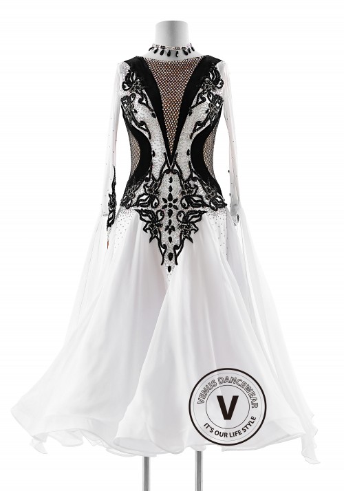 white ballroom dancing dresses