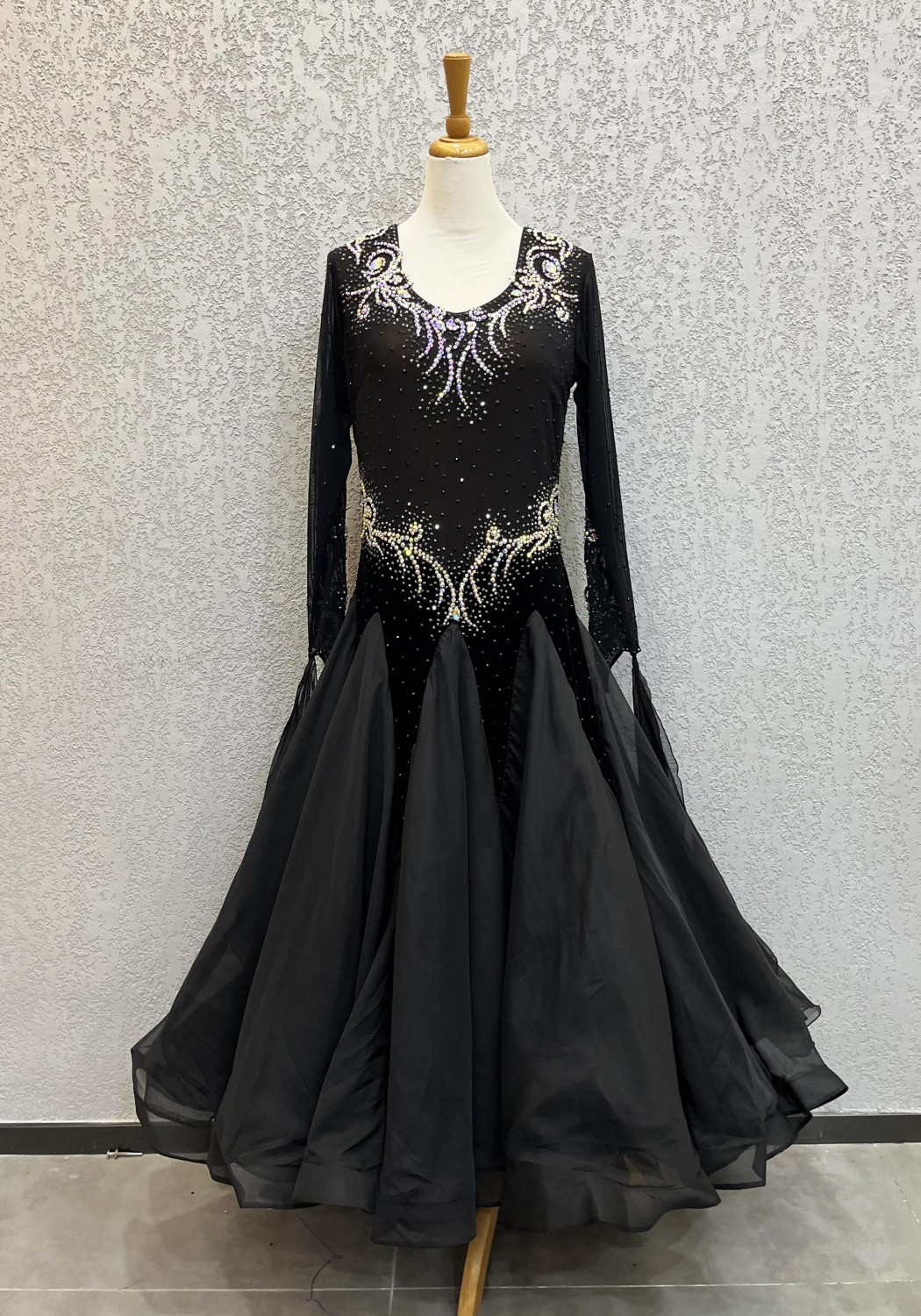 Dark Queen Ballroom Smooth Competition Dance Dress Sample Dress