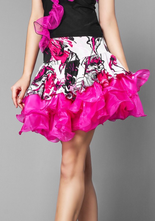 Camisole Style Ruffle Dance Skirt