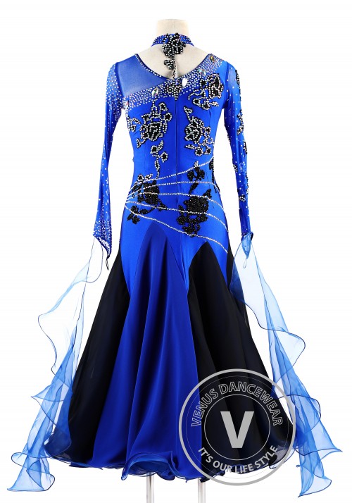 Midnight Magic Ballroom Smooth Competition Dance Dress