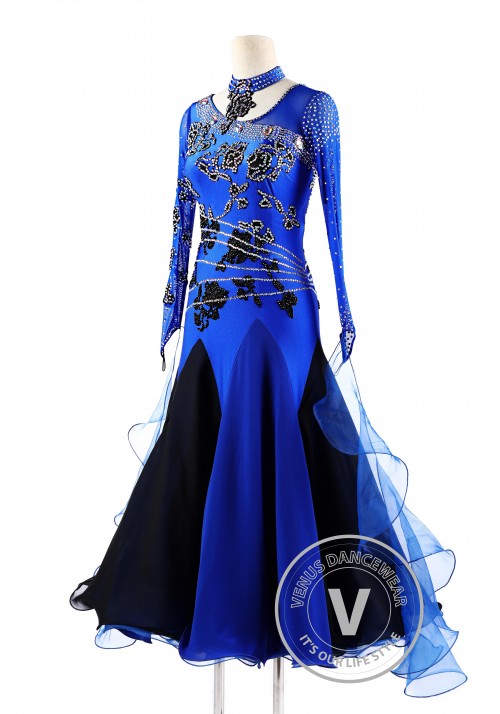 Midnight Magic Ballroom Smooth Competition Dance Dress