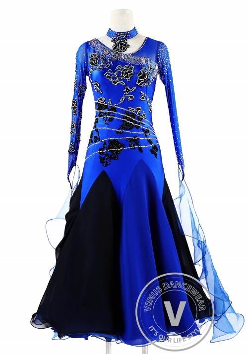 Midnight Magic Ballroom Smooth Competition Dance Dress