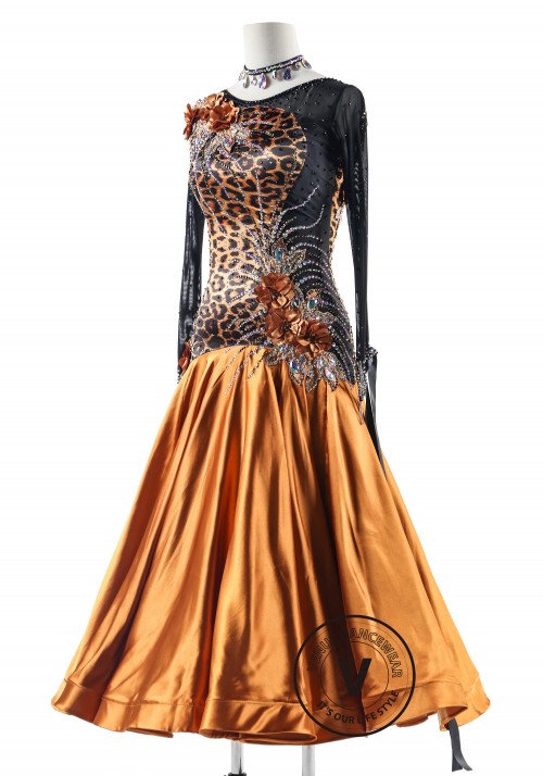 Wild and Dazzling Ballroom Smooth Competition Dance Dress