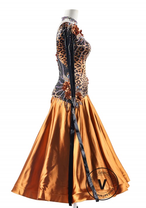 Wild and Dazzling Ballroom Smooth Competition Dance Dress