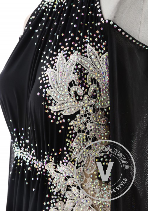 Ebony Samba Nights Latin Rhythm Competition Dance Dress