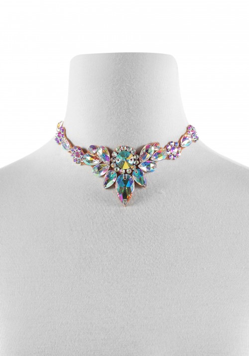 Dazzling Crystals Necklace Choker NL0002