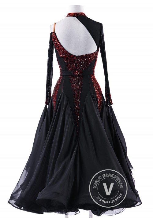 Heart of Onyx Ballroom Waltz Smooth Competition Dance Dress