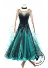 Forest Elf Queen Elegant Lady Standard Smooth Foxtron Waltz Competition Ballroom Dress